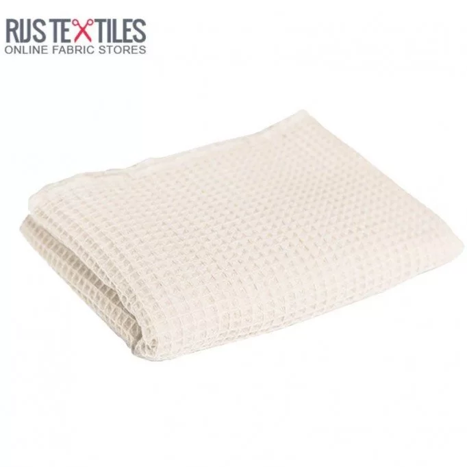 Tissu Piqué Gaufré Écru - (Tissu Piqué Gaufré)