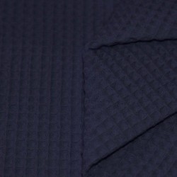 Tessuti Piquet Di Cotone Marina