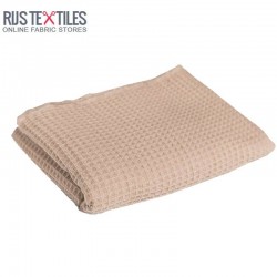Waffle Pique Fabric Beige