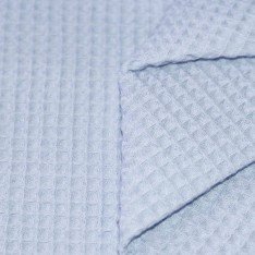 Waffle Pique Fabric Light Blue