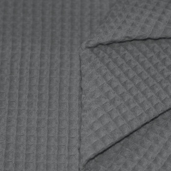 Tissu Piqué Gaufré Gris Tissu Piqué Gaufré Gris