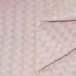 Waffle Fabric Jacquard Light Beige