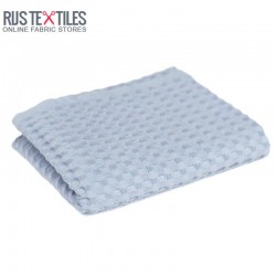 Waffle Fabric Jacquard Light Blue