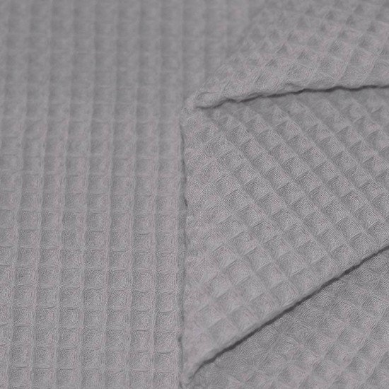 Tissu Piqué Gaufré Gris Clair Tissu Piqué Gaufré Gris Clair