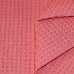 Tessuti Piquet Di Cotone Rosa Corallo