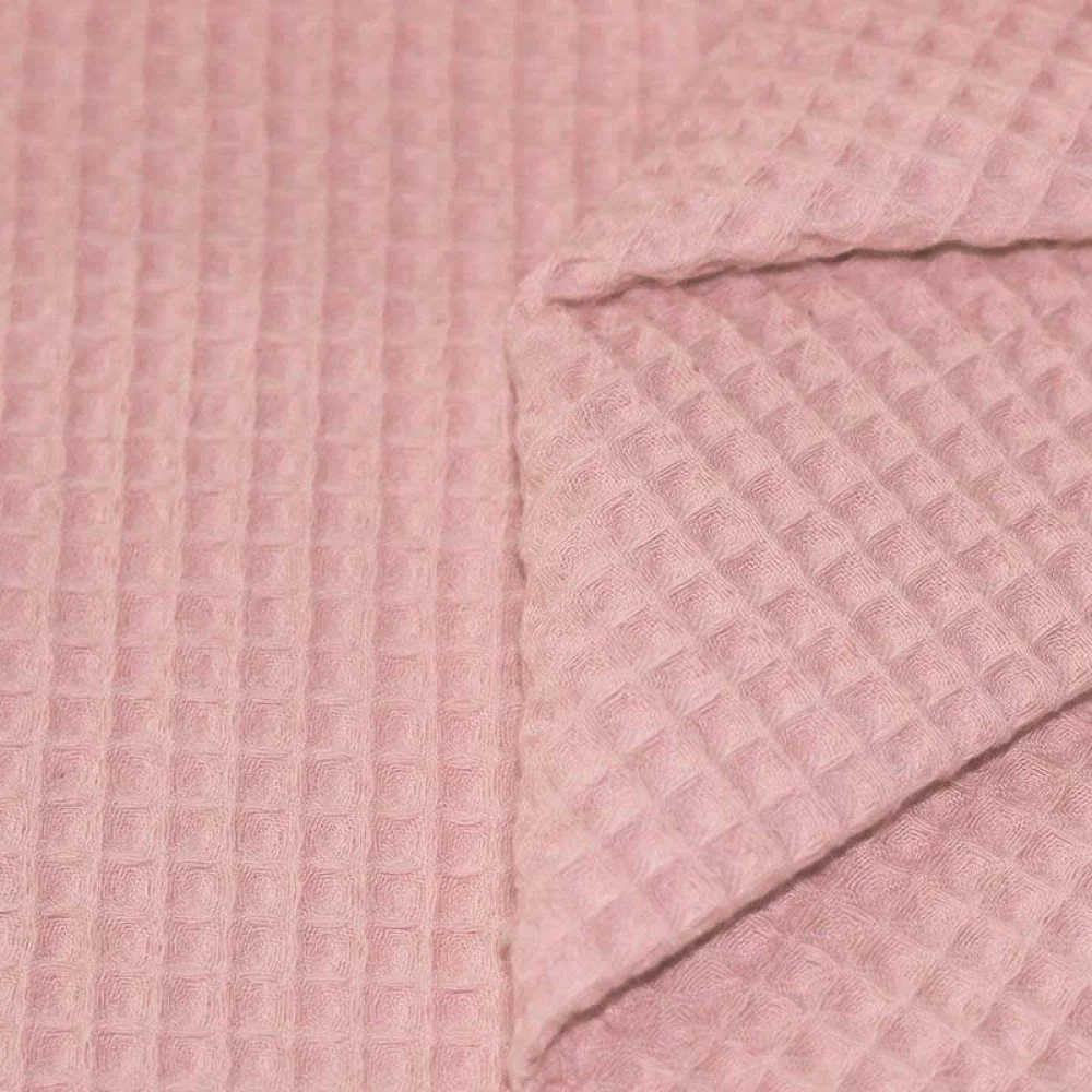 Waffelstoff Piqué Nude Rosa