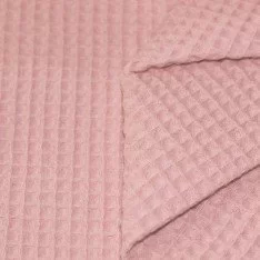Waffelstoff Piqué Nude Rosa Waffelstoff Piqué Nude Rosa