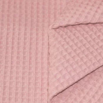 Waffelstoff Piqué Nude Rosa Waffelstoff Piqué Nude Rosa