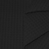 Waffle Pique Fabric Black