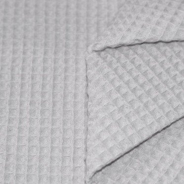 Tessuti Piquet Di Cotone Grigio Argento - (Tessuti Piquet Di Cotone)