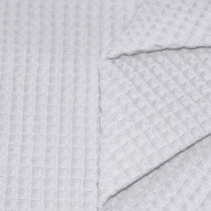 Waffle Pique Fabric White