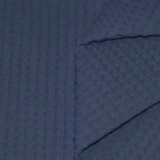 Wafelkatoen Piqué Donker Jeans