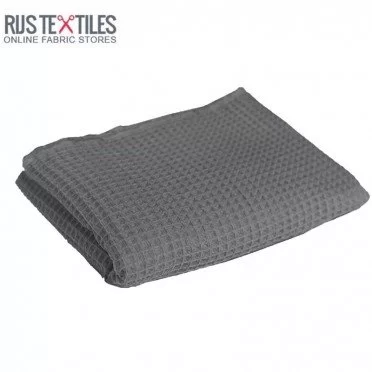 Waffle Pique Fabric Grey - (Waffle Pique Fabrics)