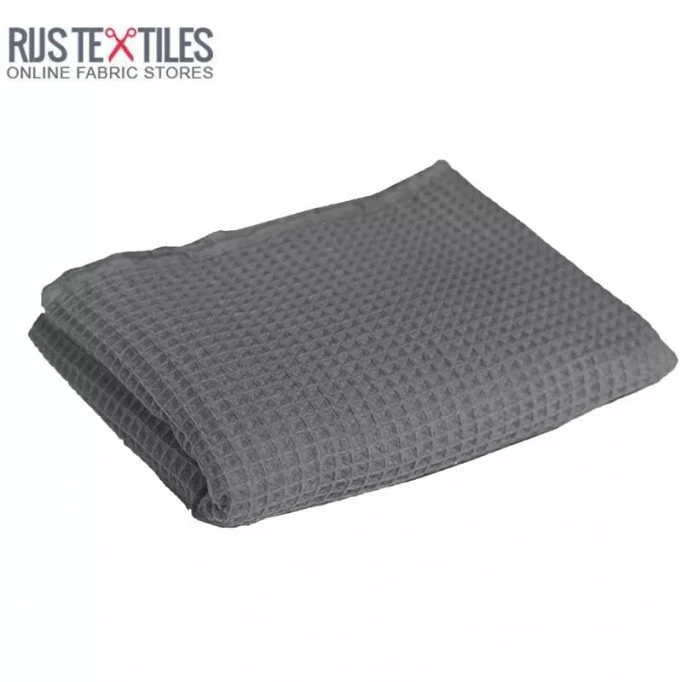 Tissu Piqué Gaufré Gris - (Tissu Piqué Gaufré)