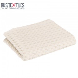 Waffle Fabric Jacquard Ecru