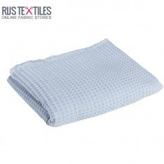 Tessuti Piquet Di Cotone Blu Chiaro