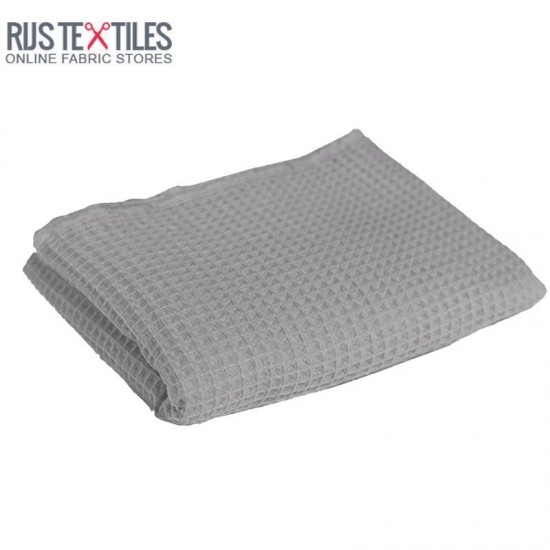 Tissu Piqué Gaufré Gris Clair Tissu Piqué Gaufré Gris Clair