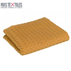 Waffle Fabric Jacquard Ocher