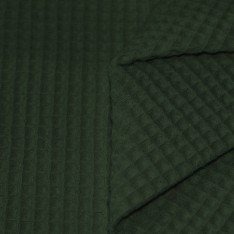 Waffle Pique Fabric Army Green