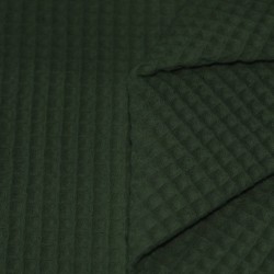 Tessuti Piquet Di Cotone Verde Militare