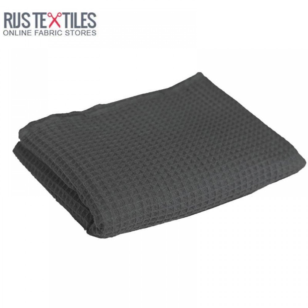 Waffle Pique Fabric Dark Grey Waffle Pique Fabric Dark Grey - (Waffle Pique Fabrics)