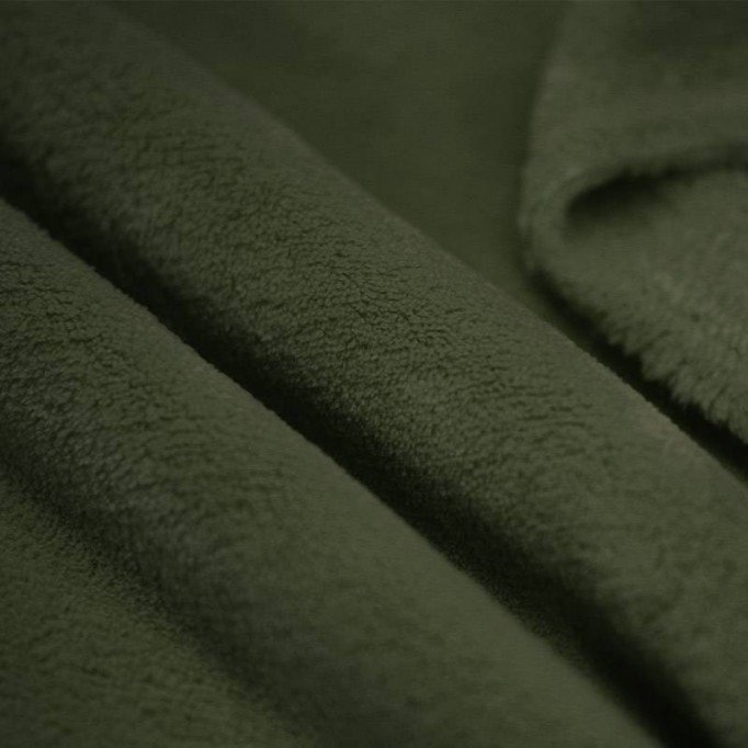 Coral Fleece Army Green - (Fleece Fabrics)