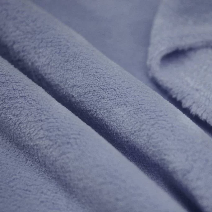 Coral Fleece Light Jeans - (Fleece Fabrics)