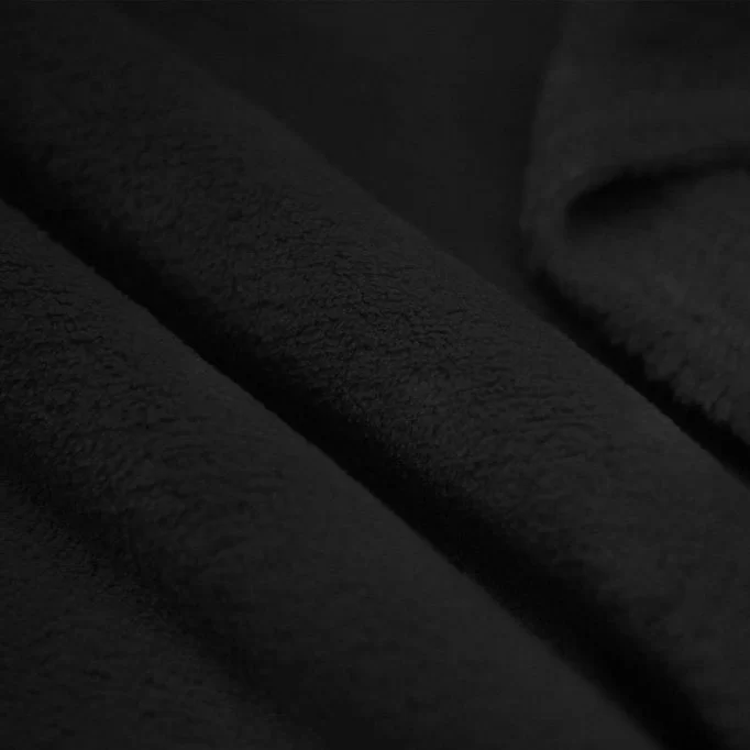 Tissu Polaire Wellness Noir - (Polaire Tissus)