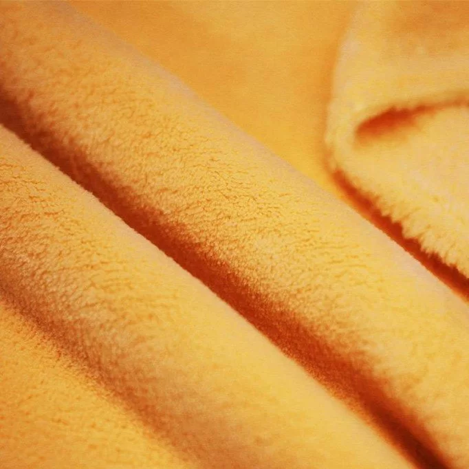 Coral Fleece Ocher - (Fleece Fabrics)