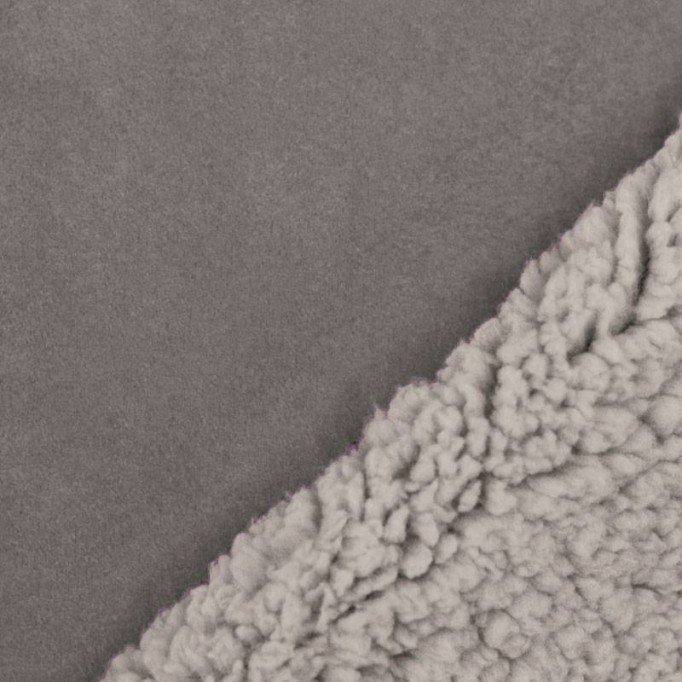 Sherpa Faux Fur Lamb Fabric Light Grey - (Fashion Fabrics)