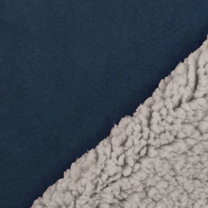 Baranek Plusz Zamsz Tkanina Dżins | Rijs Textiles
