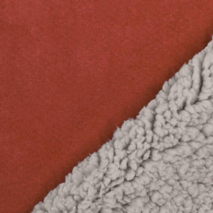 Ruskind Lammy Stof Rust Orange - (Fashion Stoffer)