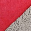 Baranek Plusz Zamsz Tkanina Czerwony | Rijs Textiles
