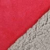 Tissu Suédine Doublé Fourrure Rouge - (Tissus De Mode)