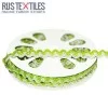 Rick Rack Ribbon Lime White 8mm