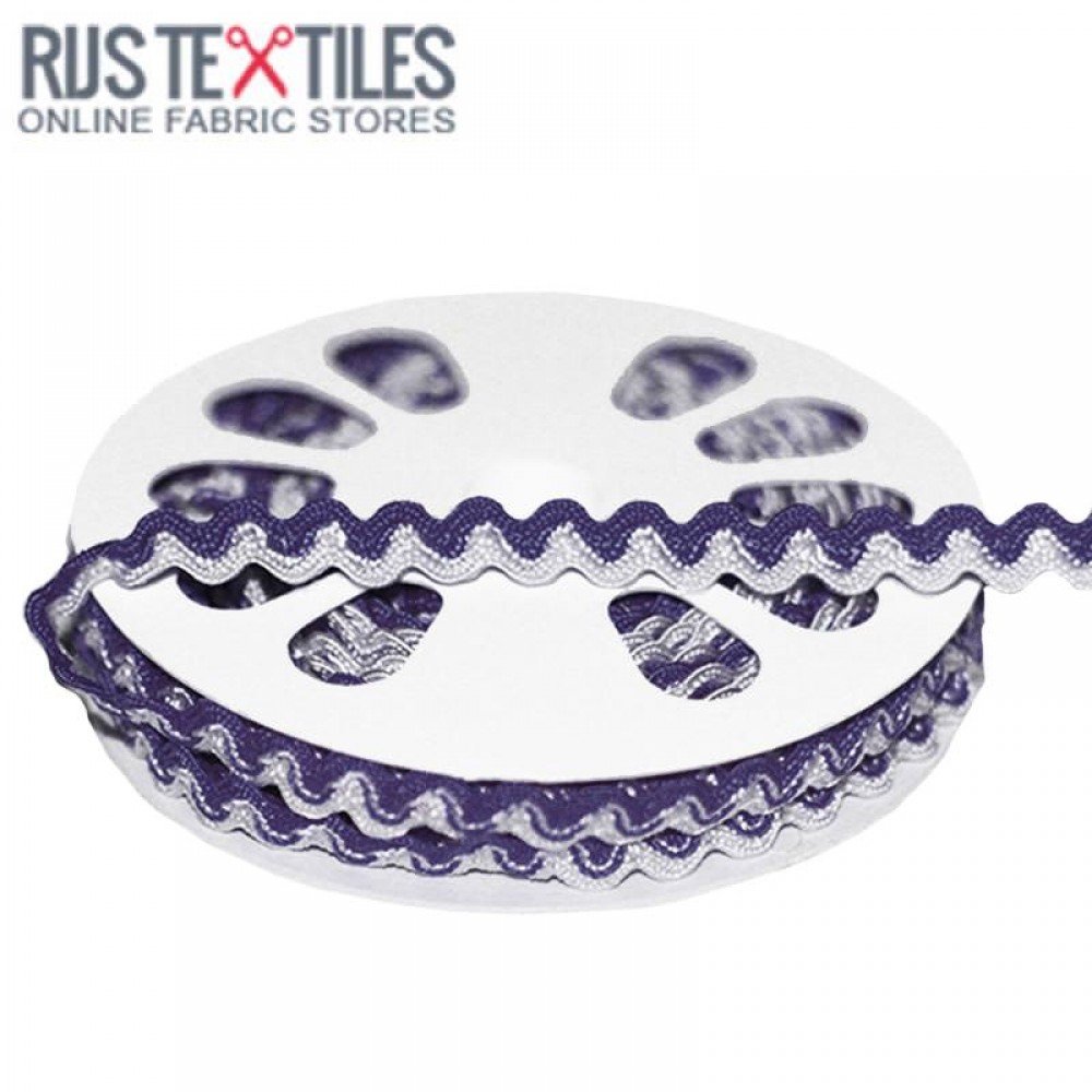 Rick Rack Ribbon Navy White 8mm Rick Rack Ribbon Navy White 8mm