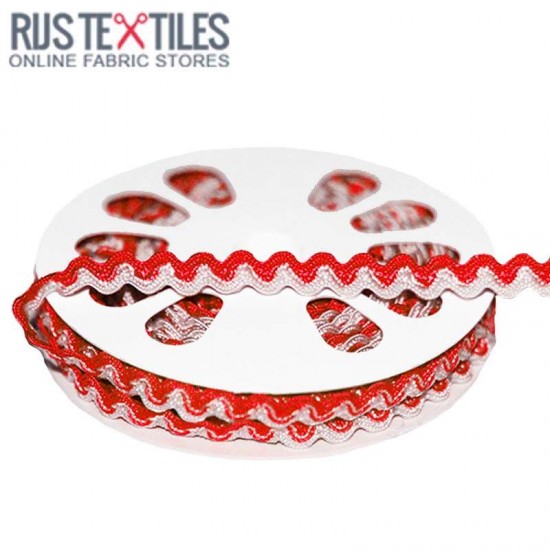 Nastro Spighetta Rosso Bianco 8mm Nastro Spighetta Rosso Bianco 8mm