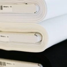 Poplin Cotton Fabric Black, White And Ecru 15 Meters Package Poplin Cotton Fabric Black, White And Ecru 15 Meters Package