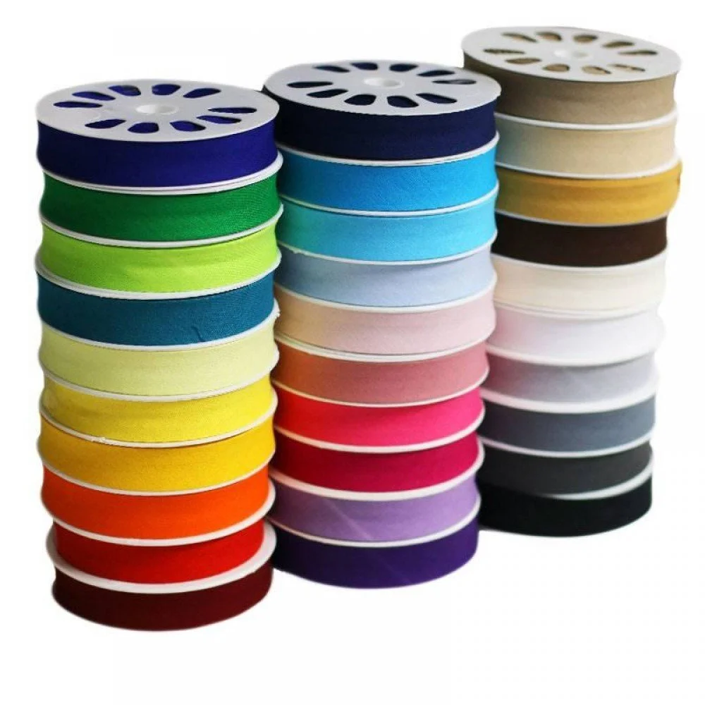 Nastri In Sbieco Di Cotone 20mm Pacchetto 30 Colori x 20 Metro Nastri In Sbieco Di Cotone 20mm Pacchetto 30 Colori x 20 Metro