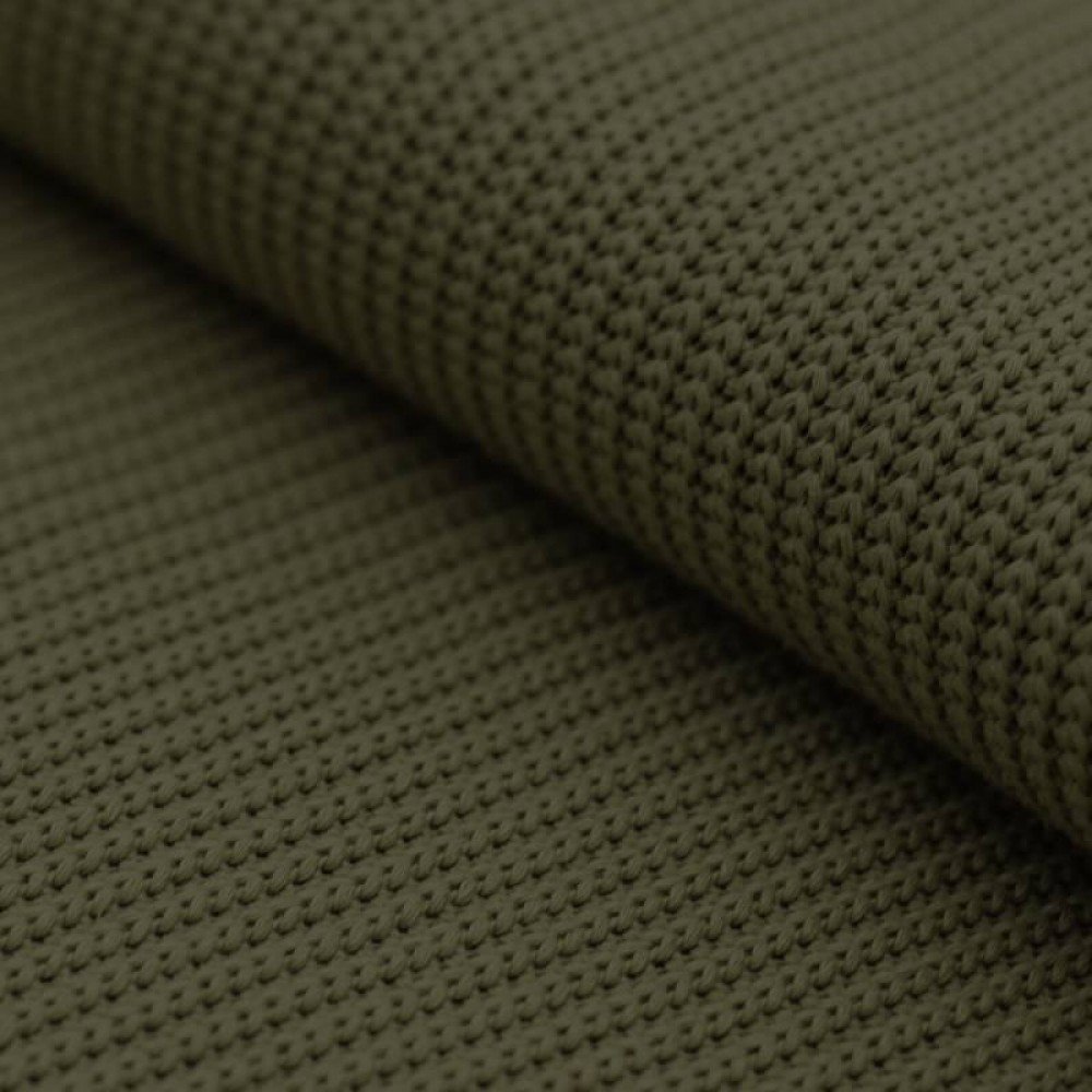 Big Knit Fabric Army Green