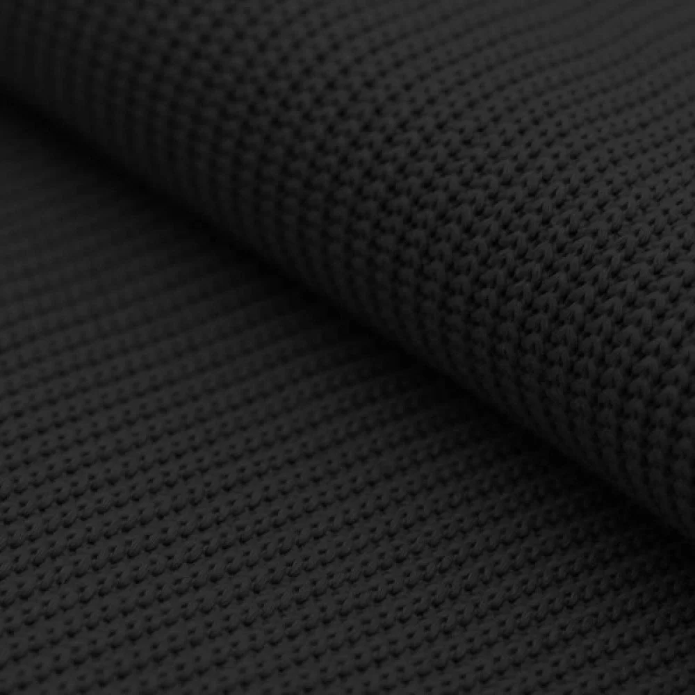 Tessuto Lavorato a Maglia Nero