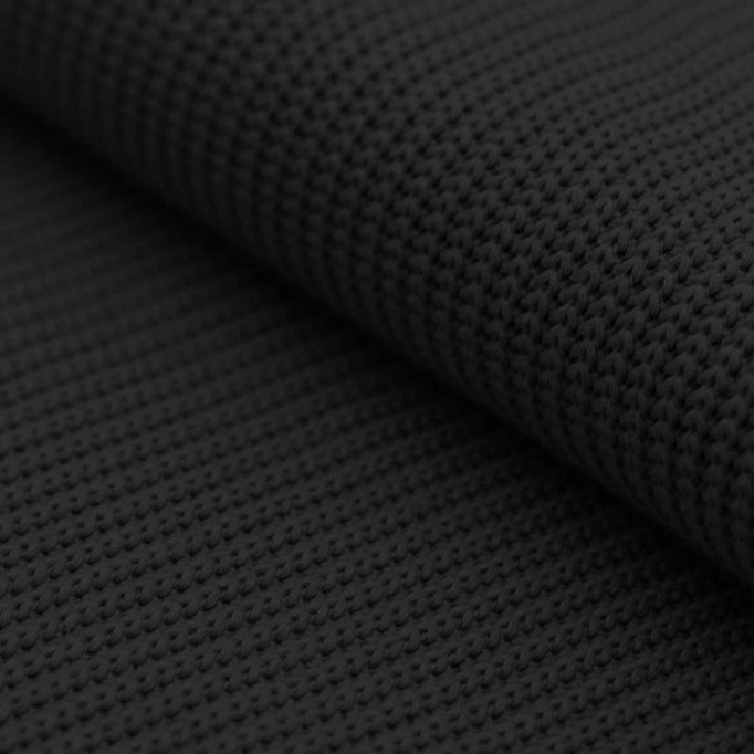Tissu Point De Maille Tricot Noir - (Tissu Point De Maille Tricot)