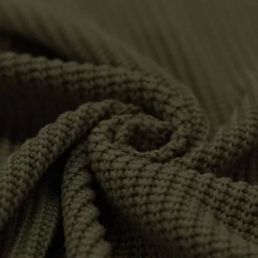 Big Knit Stof Leger Groen - (Big Knit Stoffen Per Meter)
