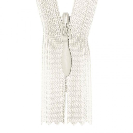 Invisible Zipper Ecru YKK 60CM Not Divisible Invisible Zipper Ecru YKK 60CM Not Divisible