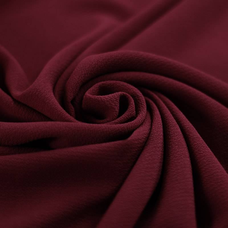 Bubble Chiffon Stof Stretch Bordeaux