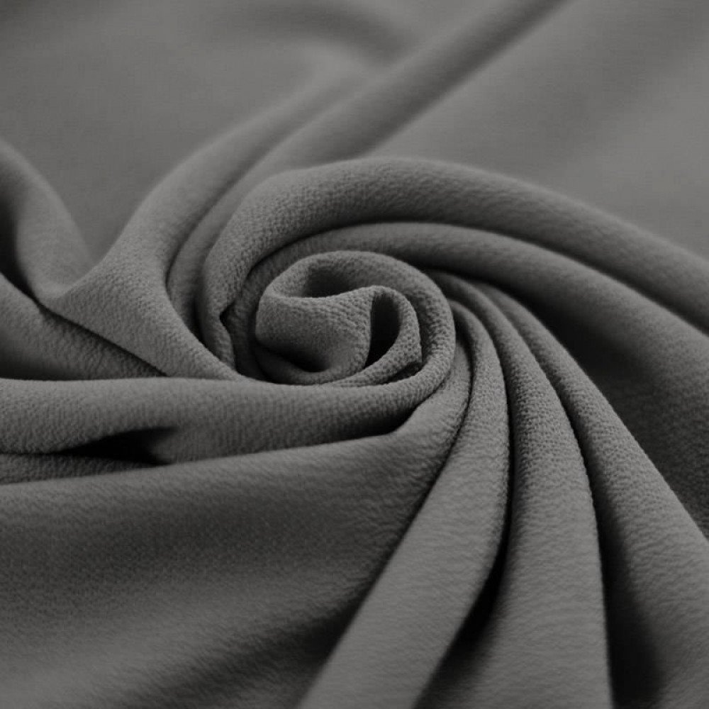Tissu Bulle De Mousseline Stretch Gris Foncé