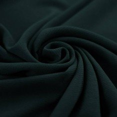 Bubble Chiffon Stoff Stretch Dunkelgrün