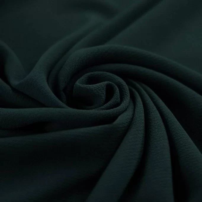 Bubble Chiffon Fabric Stretch Dark Green - (Fashion Fabrics)