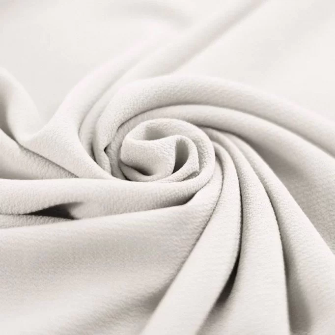 Bubble Chiffon Stoff Stretch Ecru - (Modestoffe)