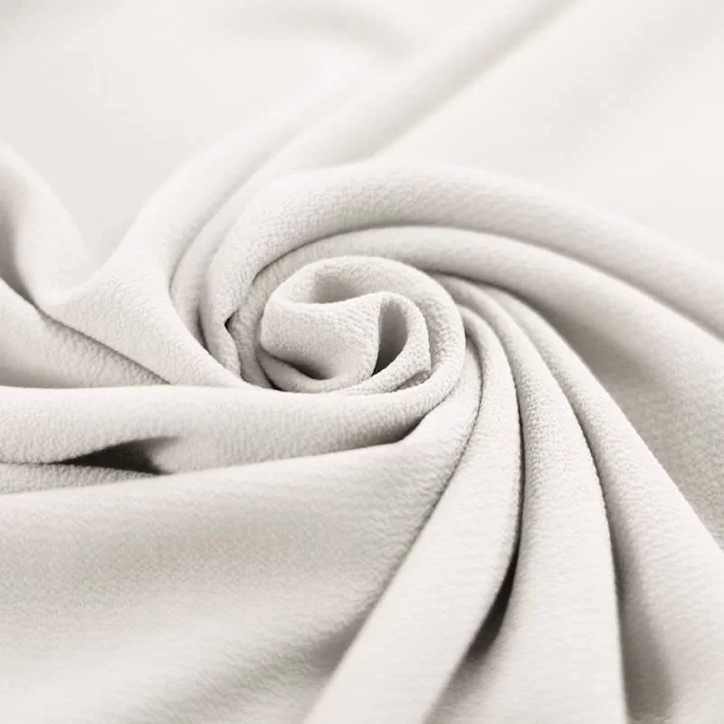 Bubble Chiffon Stof Stretch Ecru